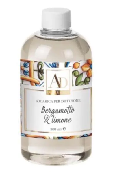 RICARICA X DIFFUSORE 500ML BERGAMOTTO + LIMONE MADE IN ITALY
