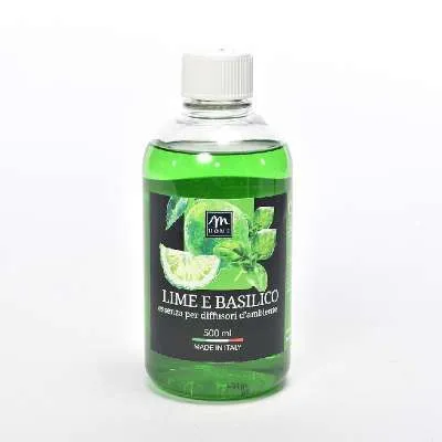 RICARICA PER DIFFUSORE DI ESSENZA ML 500 LIME E BASILICO