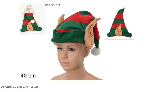 CAPPELLO ELFO STRISCE